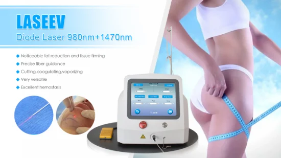 Fettentfernung 980 nm 1470 nm Diodenlaser Lipolyse Vaser Fettabsaugung Endolift Lasermaschine