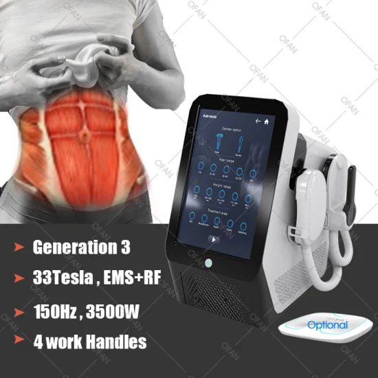 Ofan 33 Tesla Slim Stimulate Muscle Sculptor Bodi Abnehmen Gewichtsverlust EMT RF EMS-Gerät mit RF